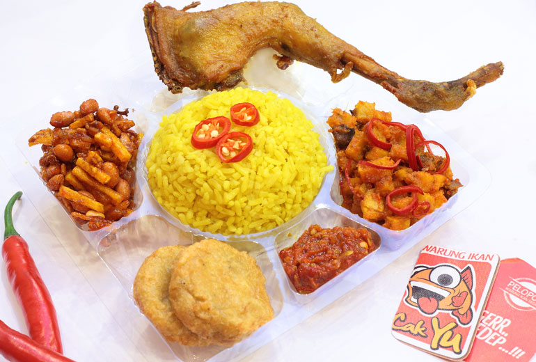 Nasi Kuning Kotak Sedep